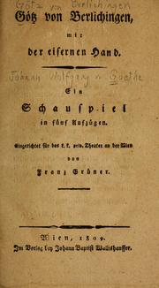 Götz von Berlichingen by Johann Wolfgang von Goethe
